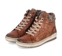 Remonte Schnürstiefeletten - Gr. 37 - Braun - Leder & Textil