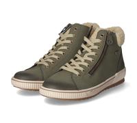 Remonte Schnürstiefeletten - Gr. 37 - Grün - Glattleder