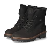Winterstiefelette REMONTE "Elisabeth Hurley-Collection", Damen, Gr. 38, schwarz, Nubukleder, Filz, Textil, casual, Schuhe, Schnürboots mit wasserabweisender TEX-Membran und Fiber Grip (60302657-38) sc
