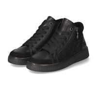 Remonte Schnürstiefeletten - Gr. 39 - Schwarz - Leder & Textil