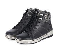 Remonte Schnürstiefeletten - Gr. 41 - Schwarz - Leder & Textil