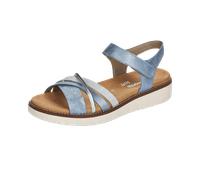 Remonte Damen Riemchensandalen D2058 – lose Einlage, Riemchen – Blau/Kombi Gr. 39