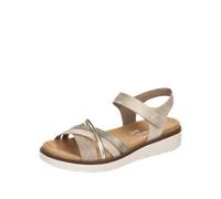 Remonte Riemchensandale D2058 metallic goldfarben mit herausnehmbarer Softeinlage Damen Gr. 38
