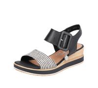 Remonte Keilsandale D6453 Damen schwarz Größe 42