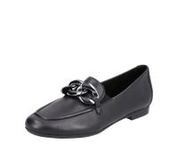 Remonte - Slipper flach Leder Thunitsohl schwarz - Gr. - 40