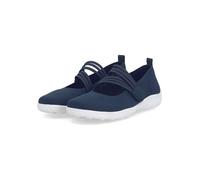 Riemchenballerina REMONTE, Damen, Gr. 42, nachtblau, Textil, unifarben, Schuhe Riemchenballerina, Slipper, Schlupfschuh, Sommerschuh, Klettschuh mit Softfußbett (54195511-42) nachtblau