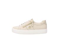 Remonte Damen Low-Top Sneaker D0919, Frauen Halbschuhe,lose Einlage,straßenschuhe,Strassenschuhe,Sportschuhe,Freizeitschuhe,beige Kombi (60),39 EU
