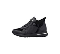 Sneaker REMONTE "Remonte Sneaker Leder", Damen, Gr. 37, schwarz (schwarz, schwarz), Leder, casual, Schuhe (86378007-37) schwarz, schwarz
