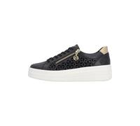 Remonte Sneaker Leder/Synthetik Schwarz/Gold - 43
