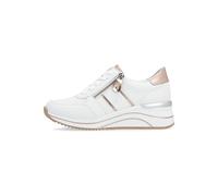 Remonte Keilsneaker D0T04 Damen Weiß/Kupfer Metallic-Kontrast Gr. 40