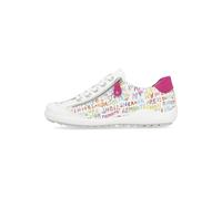 Remonte Damen R1402 Sneaker, White/Weiss-Remontebunt/Magenta / 80, 37 EU