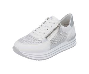 Remonte SneakWeisSilberGelocht für Damen, weiß, Größe 43 EU