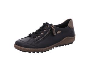 Remonte - Sportlicher Schnürer RV TEX schwarz/braun - Gr. - 38