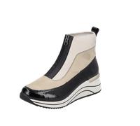 Remonte Damen High-Top Sneaker D0T71, Frauen Halbschuhe,lose Einlage,Turnschuhe,Laufschuhe,Stiefel,halbstiefel,Boots,Booties,beige Kombi (60),41 EU