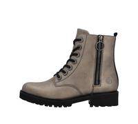 Schnürboots REMONTE Gr. 41, silberfarben (altsilberfarben) Damen Schuhe Reißverschlussstiefeletten mit praktischem Wechselfußbett (89626933-41)