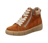 Remonte Damen High-Top Sneaker D1T70, Frauen Halbschuhe,lose Einlage,schnürer,schnürstiefeletten,mid Cut,straßenschuhe,Sportschuhe,braun (22),42 EU