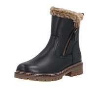 Winterstiefelette REMONTE "FIBER-GRIP", Damen, Gr. 42, schwarz, beige, Leder, Schuhe, Winterboots, Outdoorboots mit Schurwollfutter und TEX-Ausstattung (47514917-42) schwarz, beige