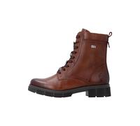 Schnürstiefelette REMONTE, Damen, Gr. 44, braun, Leder, used, Schuhe Schnürstiefelette, Schnürboots, Blockabsatz, mit wasserabweisender TEX-Membran (17397203-44) braun