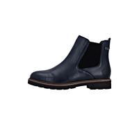 Chelseaboots REMONTE, Damen, Gr. 45, blau (dunkelblau), Elastischer Einsatz, Leder, unifarben, Schuhe Chelseaboots, Winterstiefelette, Klassik-Boots mit wasserabweisender TEX-Membran (90035634-45) dun