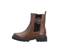 Remonte Damen Chelsea Boots D1W74, Frauen Stiefeletten,lose Einlage,uebergangsstiefel,Schlupfstiefel,flach,Stiefel,Bootee,braun Kombi (22),38 EU