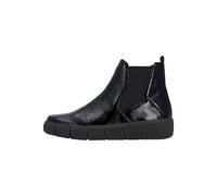 Stiefelette REMONTE "Remonte Stiefelette Leder/Textil", Damen, Gr. 38, schwarz lack, Leder, Textil, Schuhe Stiefelette (37934351-38) schwarz lack