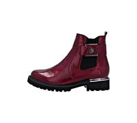 Chelseaboots REMONTE, Damen, Gr. 39, rot (dunkelrot), Lacklederimitat, Elastischer Einsatz, glänzend, modisch, Schuhe, Blockabsatz, Boots, Stiefelette mit praktischem Innen-Reißverschluss (23229160-39
