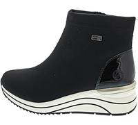 Keilsneaker REMONTE, Damen, Gr. 40, schwarz, Lacklederimitat, Textil, unifarben, Schuhe, Plateauboots, High Top Stiefelette mit wasserabweisender TEX-Membran (44175444-40) schwarz