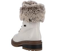 Winterboots REMONTE "ELLE-Collection", Damen, Gr. 41, weiß (weiß, kombiniert), Leder, Textil, casual, Schuhe, mit Kontrastnaht (93248861-41) weiß, kombiniert