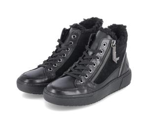 Remonte Wintersneaker - Gr. 37 - Schwarz - Leder & Textil
