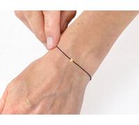 renna deluxe MAKE A WISH - STERN Armband Gold Schwarz