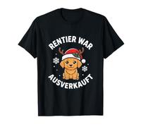 Rentier War Ausverkauft Lustiger Weihnachts Hund T-Shirt