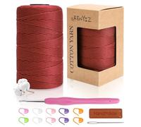 Renyiz Häkelgarn für Taschen 2.5mm 250g 210m Makramee Garn Baumwollgarn Mit 3mm Häkeln Baumwolle Zum Häkeln Handwerksprojekte Geeignet für Anfänger Cotton Yarn