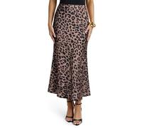 REORIA Damen Satin Rock Hohe Taille Langer Elegant Maxirock | Hoch Elastischer Bund,Schlankmachende A-Linien-Silhouette,Seidiger Satin Stoff,y2k Clothes,Vielseitig für alle Jahreszeiten
