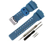 Replacement watch bands for Casio GLS-8900/GW-8900/GA-110/GA-100C/GA-120/GD-110/GLS-100 (Weave Blue)