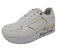 REPLAY Damen Penny Pierce Sneaker, 061 White, 38 EU
