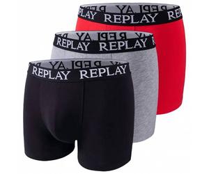 REPLAY Basic Cuff Logo Herren Boxershorts 3er-Pack I101102-N176 XL