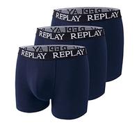 Replay Boxer Style 01/C Basic Cuff Logo 3pcs Box N188 Blue Marine M
