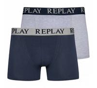REPLAY Boxer Style Cuff Logo Herren Boxershorts 2er-Pack I101143-N145 L