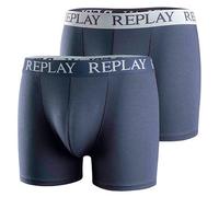 Replay - Boxershorts für Herren (2er-Pack) (Dunkelblau/Weiß) L