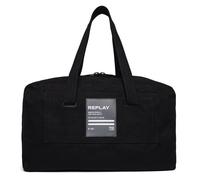 REPLAY Cotton Canvas Duffle Bag Black