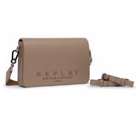 REPLAY Crossbody Bag Pale Grey Brown