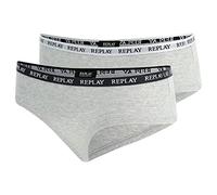Replay Damen Slip 2er-Set, Light Grey Mel N288 (Grau), M