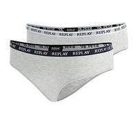 Replay Damen Slip 2er-Set, N288 (Grau), S