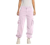 Replay Damen Cargo-Hose mit Stretch, Bubble Pink 066 (Rosa), 28
