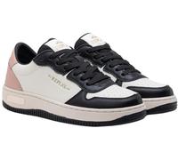 Replay Damen Cupsole Sneaker aus Leder, Mehrfarbig (Black White Pink 746), 39