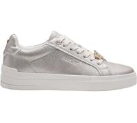 Plateausneaker REPLAY, Damen, Gr. 38, platinfarben, Lederimitat, Strukturmuster, unifarben, Schuhe Plateausneaker, Schnürschuh, Halbschuh, Freizeitsneaker in Metallic-Optik (41742841-38) platinfarben
