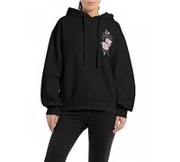 Replay Damen Hoodie aus Baumwolle, Black 098 (Schwarz), XS