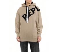 Replay Damen Hoodie aus Baumwolle, Sand 822 (Beige), XXS