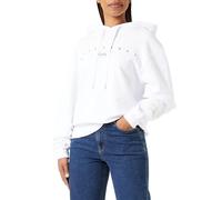 Replay Damen Hoodie aus Baumwolle, White 001 (Weiß), S