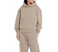Replay Damen Hoodie aus Baumwollmix, Sand 822 (Beige), XS
